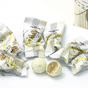 Pralinki z białej czekolady z białą truflą (Tuber Magnatum Pico) 75g